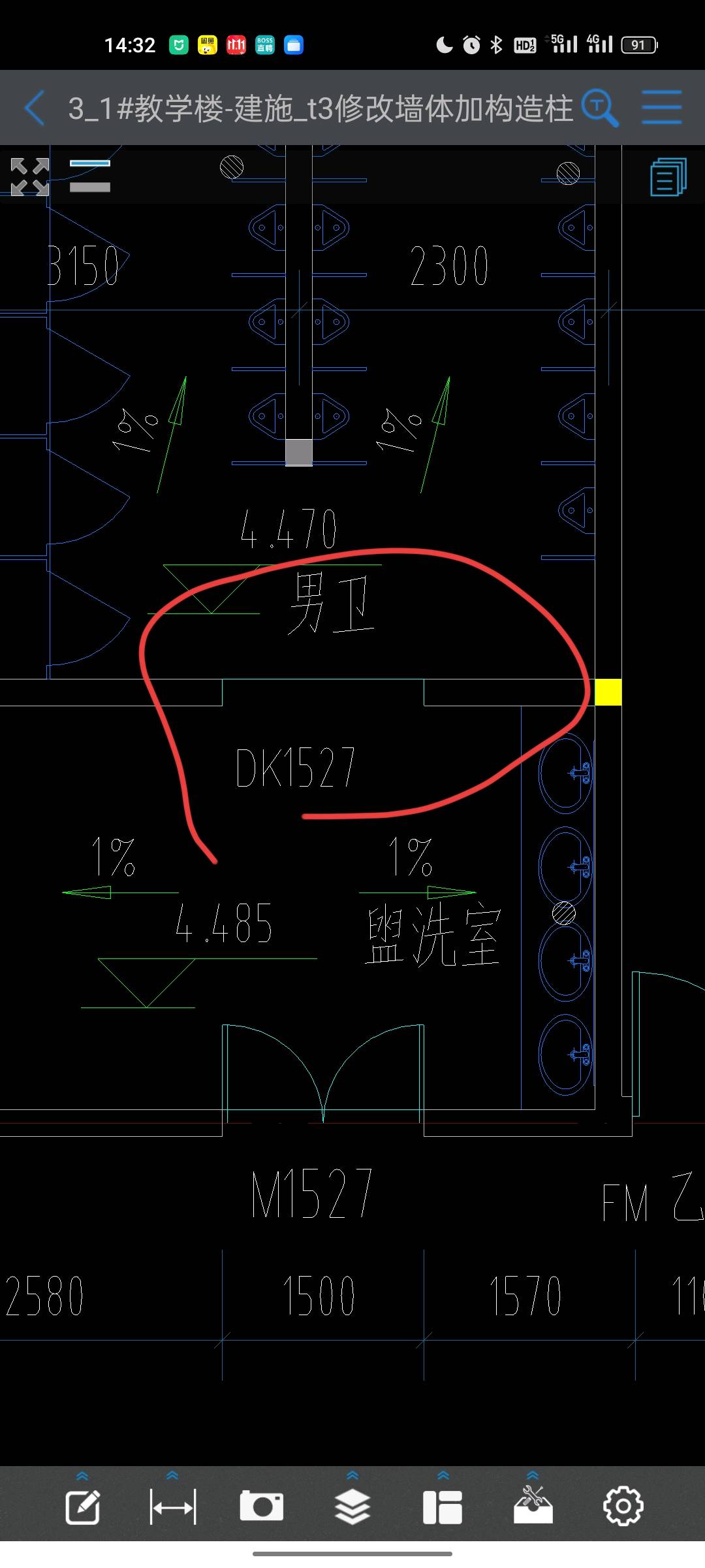 答疑：这种洞口，不是门，高度直接到梁底吗？