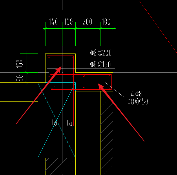答疑：请问提量的时候这种梁上和梁侧的分别按什么算