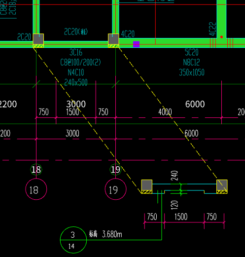 答疑：同一层不同标高的框架梁