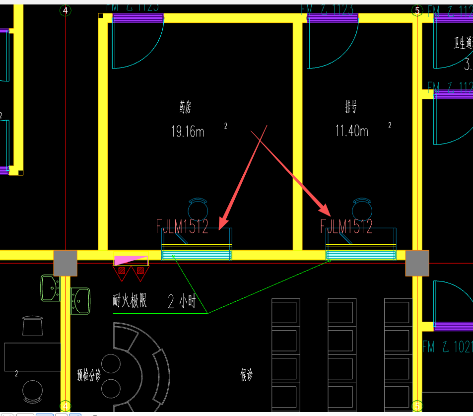 答疑：防火卷帘是这样画的吗，像窗户一样？