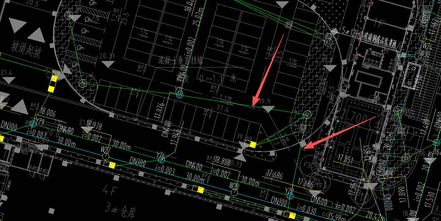 答疑：除注明外1个雨水口的管径DN200,串联2个以上雨水口dn300，这两条什么管径
