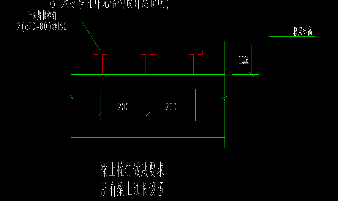 答疑：此钢结构图栓钉怎么排布的？