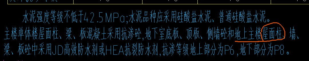 答疑：屋面柱指的是6f的柱子还是屋顶部分柱