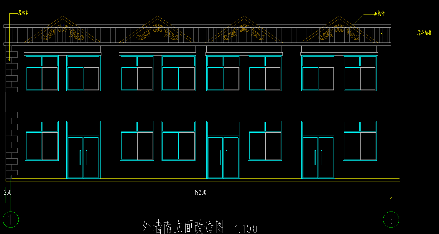 答疑：所有构件白色外墙涂料,其余墙面灰色外墙涂料。所有构件指得是哪些？请通俗说明或标注