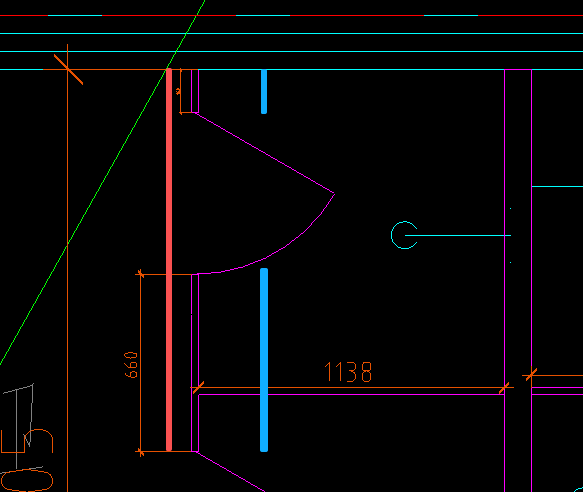 答疑：成品隔断，长度是按照红色线条把门也算进去，还是只计算蓝色部分 去掉门的长度