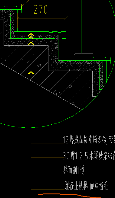 答疑：混凝土楼梯面层凿毛要单独套定额吗？如果需要工程量是按水平投影面积计算吗？