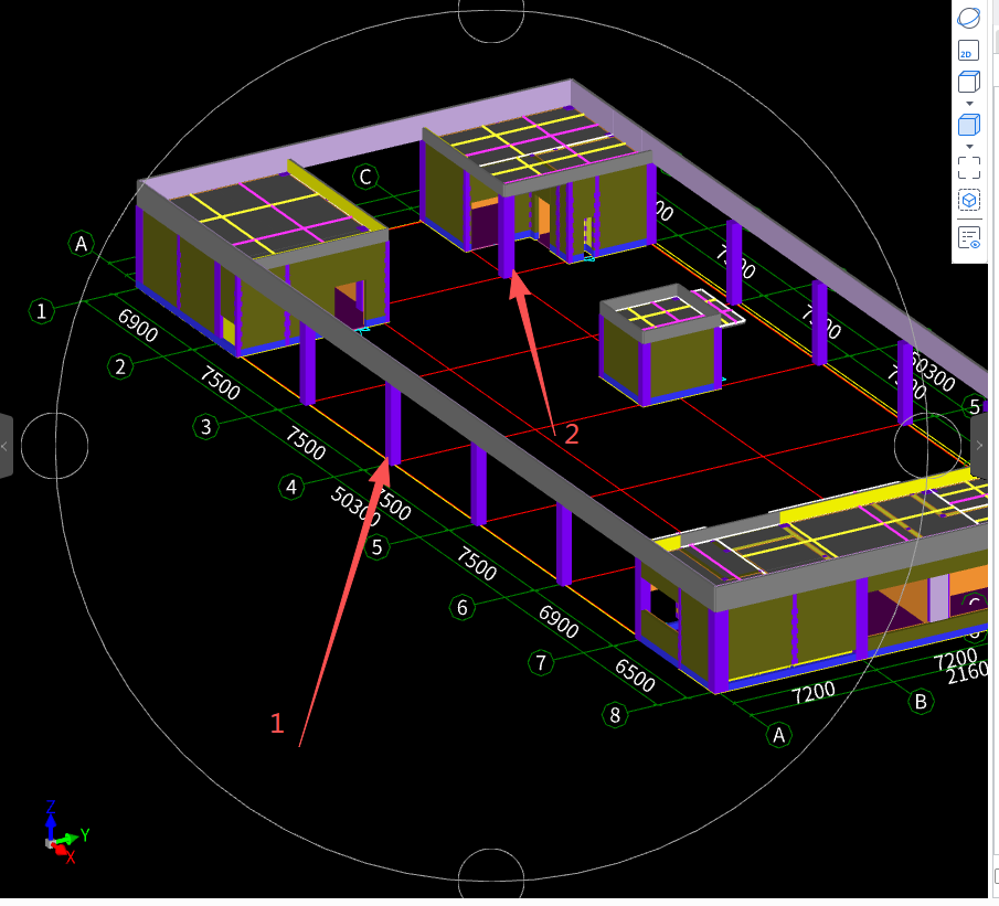 答疑：1、2柱均为独立住吗？