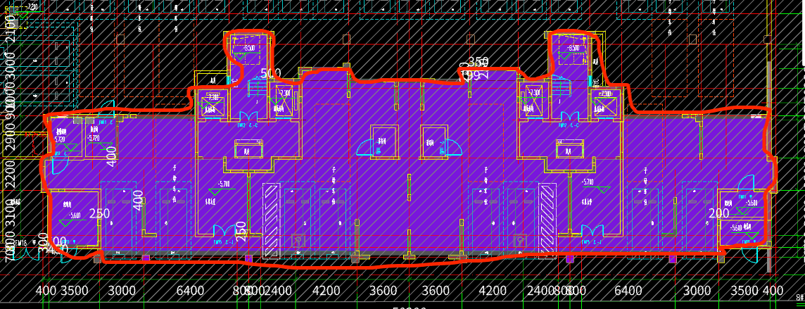 答疑：这种跟车库相通的地下层建筑面积怎么划分是红线这种吗？