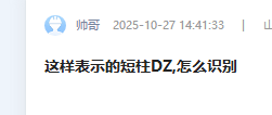 答疑：这样表示的短柱DZ,怎么识别