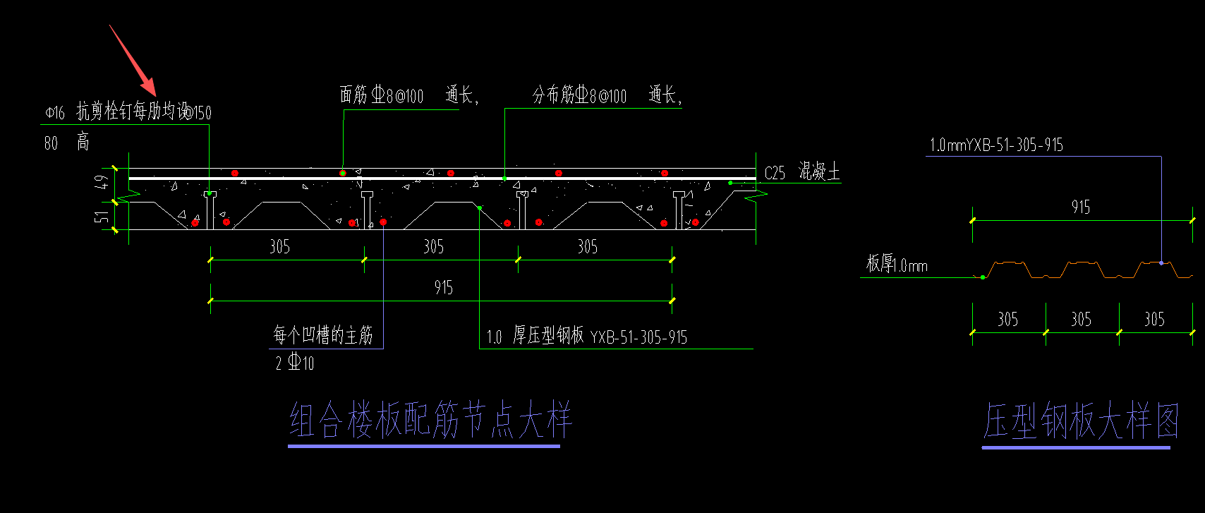 答疑：请问抗剪栓钉每肋均设@150，“每肋”是指压型钢板的每个槽吗