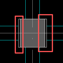 答疑：请问柱两边标出来的空白色的白线是什么