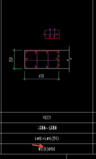 答疑：大哥们箍筋C12(8)-100是什么意思呀