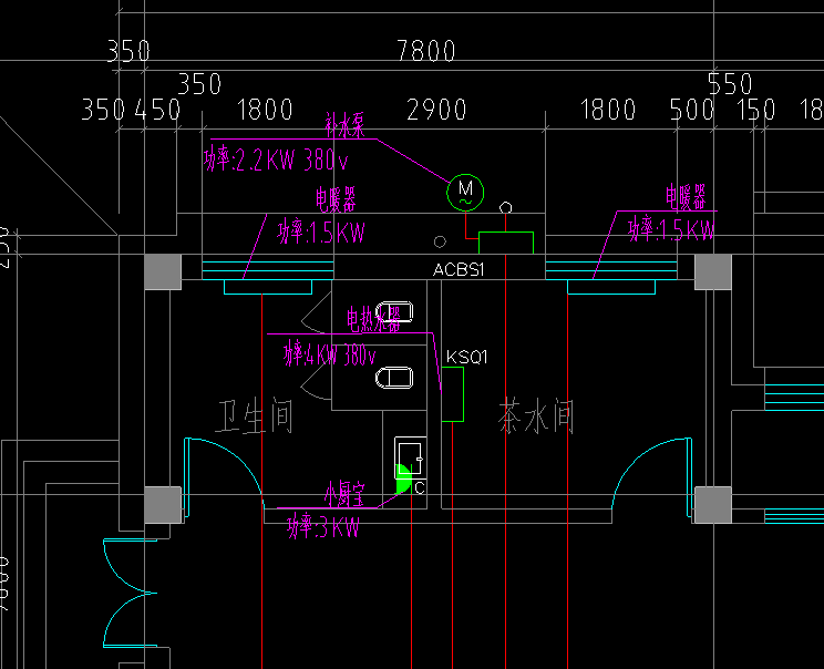 答疑：这些设备我在弱电那提量，但是回路可以在电气动力系统那画吗，给出的图纸在电气动力那