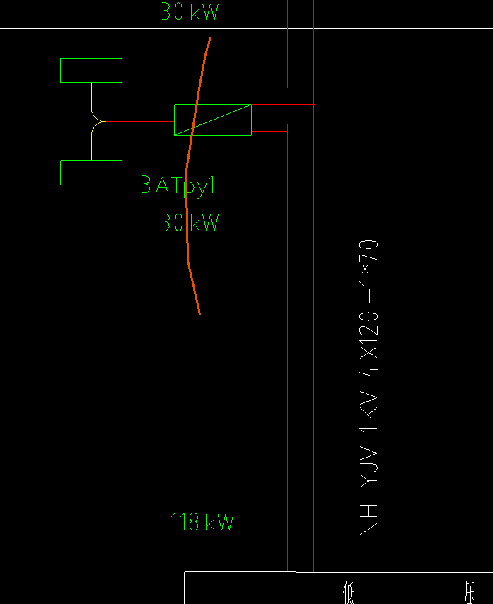 答疑：如图引入电缆规格为4*120+1*70，配电箱显示引入电缆为5*16，上面楼
