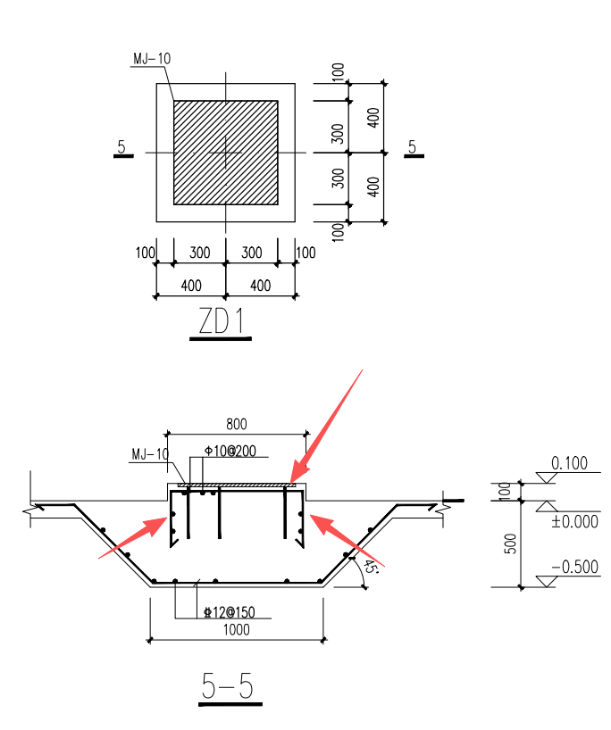 答疑：这个是按柱墩做吗，钢筋怎么设置？