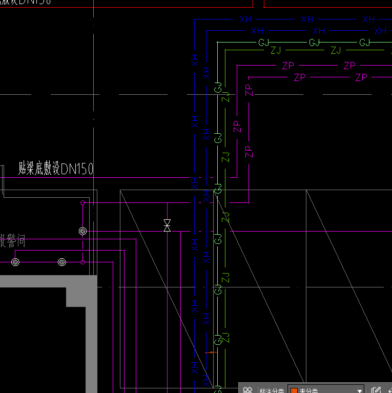 答疑：这里的管道是消防让喷淋再让给水吗，碰到这种情况怎么处理