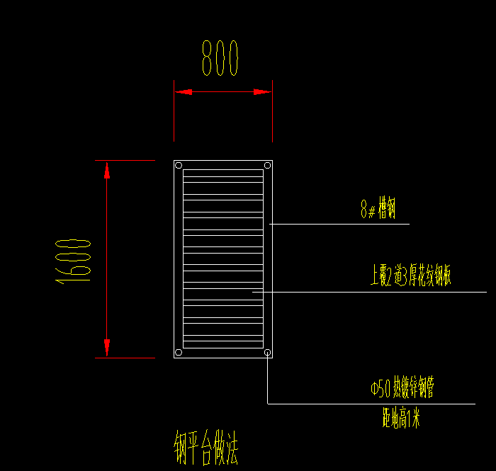 答疑：这个钢平台怎么算体积 8#槽钢是什么意思