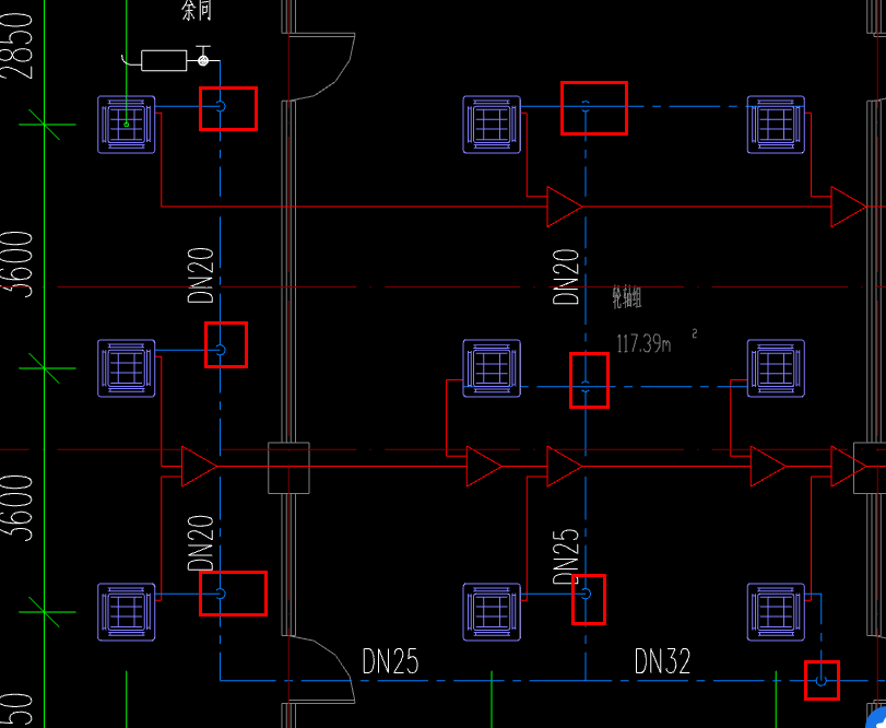 答疑：请问图中的是空调冷凝水立管的标识吗？图纸没有系统图，一般是多高呢？