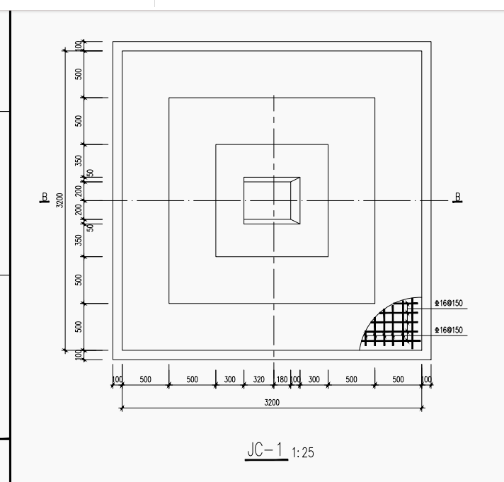答疑：我用参数独立基础画出来了，但是图三柱的那个钢筋没法布置啊
