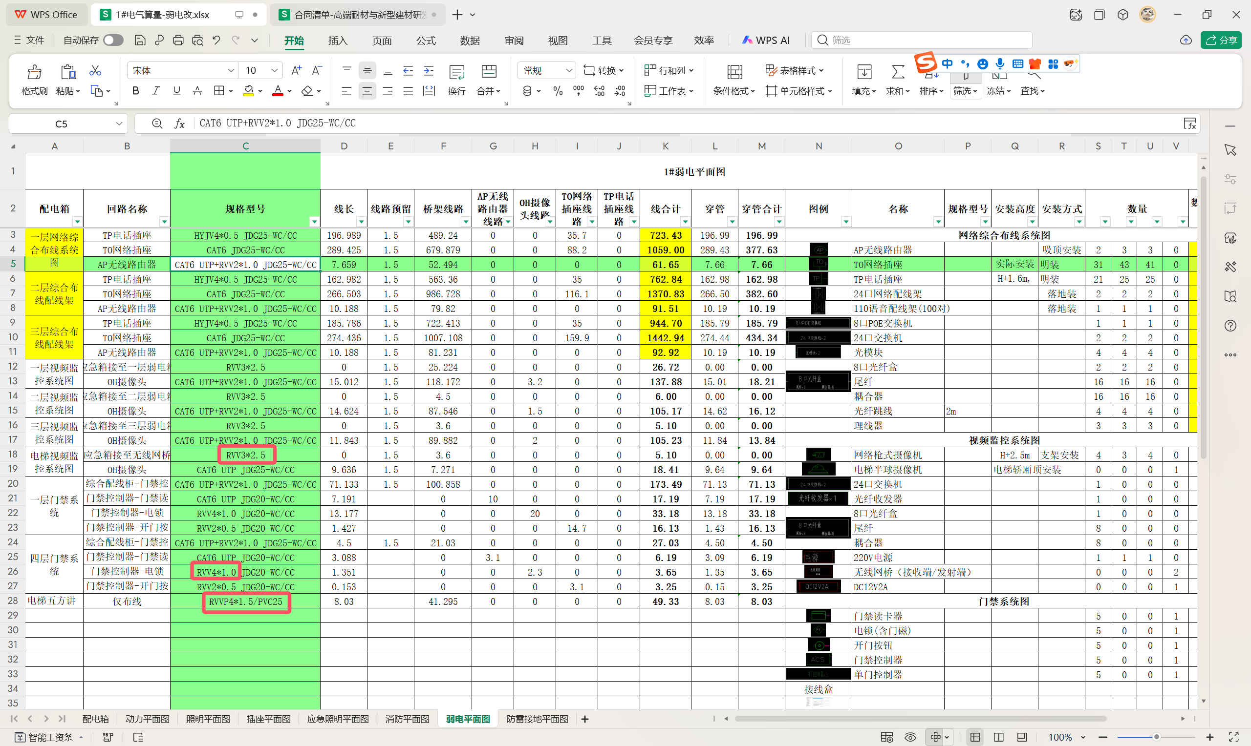 答疑：请问这几个配线3*2.5、4*1.0、4*1.5，是要算三根四根线算，还是一根算