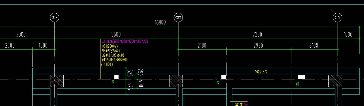 答疑：各位大神帮我看看为什么我基础梁的加夜钢筋布置不上，基础梁顶标高-0.6，柱底标高
