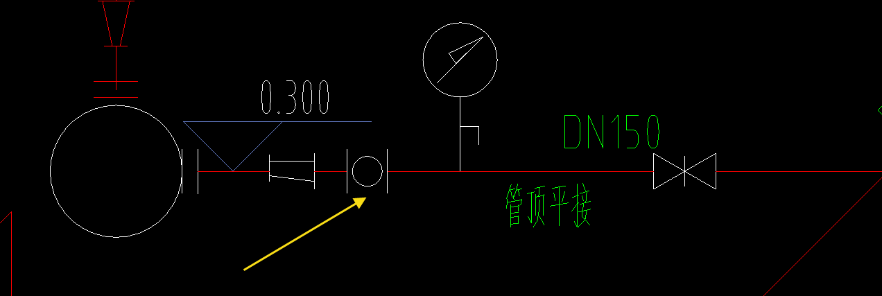 答疑：如图黄色箭头所指是橡胶软接头吗？