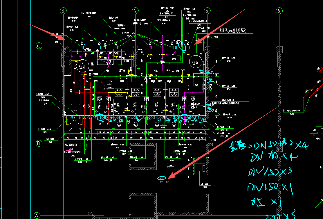 答疑：各位专家，穿水池壁的加柔性套管，那两个箭头指的另外一边呢，是柔性套管还是钢套管啊