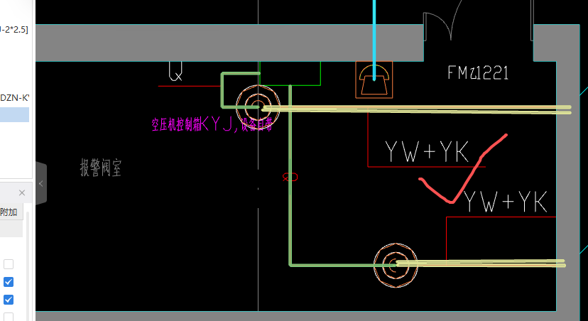 答疑：说明里上给的YK.YW线型是分着给的，图纸上是YK+YW，请问这两个线共管吗。