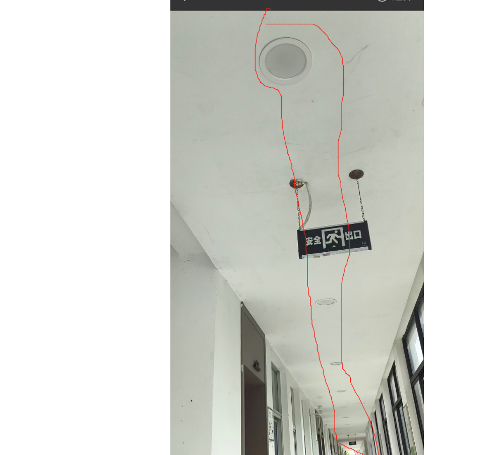 答疑：请问这个是走了普通照明和消防应急照明两种灯吗