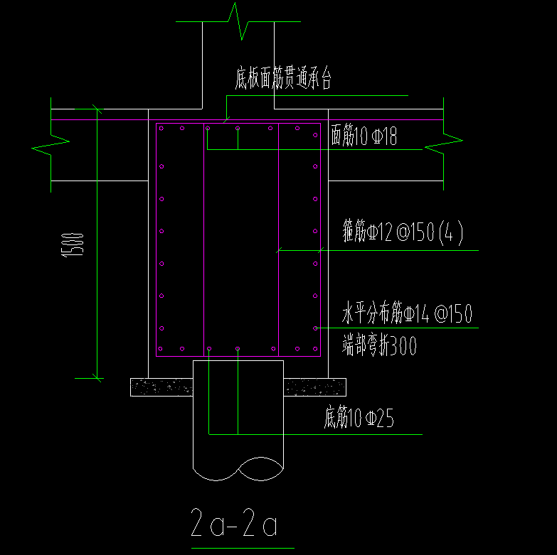 答疑：这个端部弯折300，是底筋弯折300吗？
