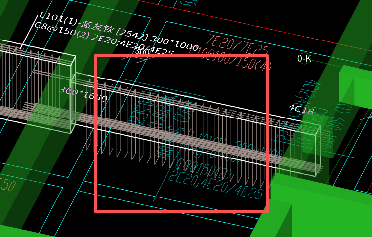 答疑：请问图中的梁超过了梁的高度要怎么设置？