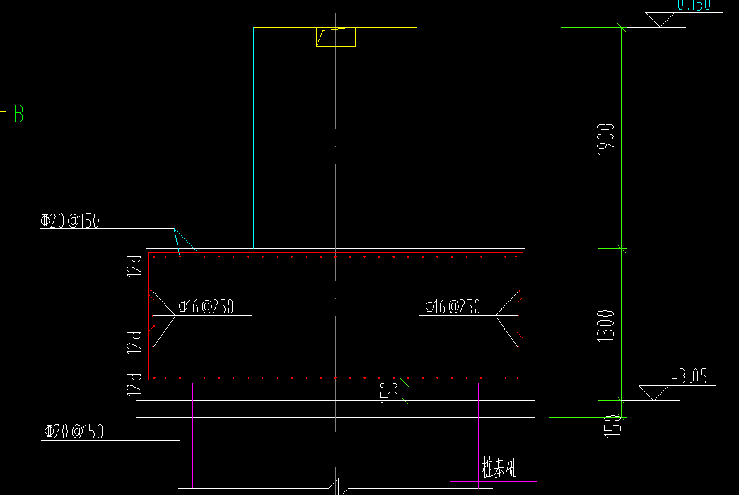 答疑：桩基础承台，这个12d是啥意思