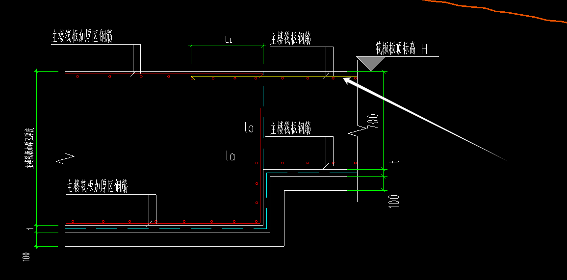 答疑：这个部位要有附加面筋 是不是也像面筋一样同相邻筏板搭接ll