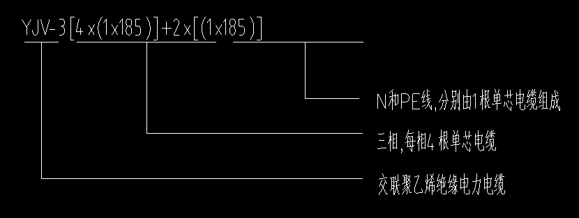 答疑：这个是3根4*185+2*185的电缆还是4根3*185+2*185电缆呀