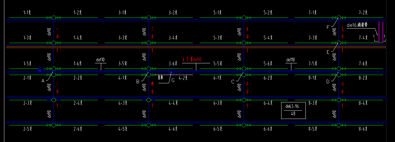 答疑：滴灌的工程量如何计算，看着图纸标注不是很明确？