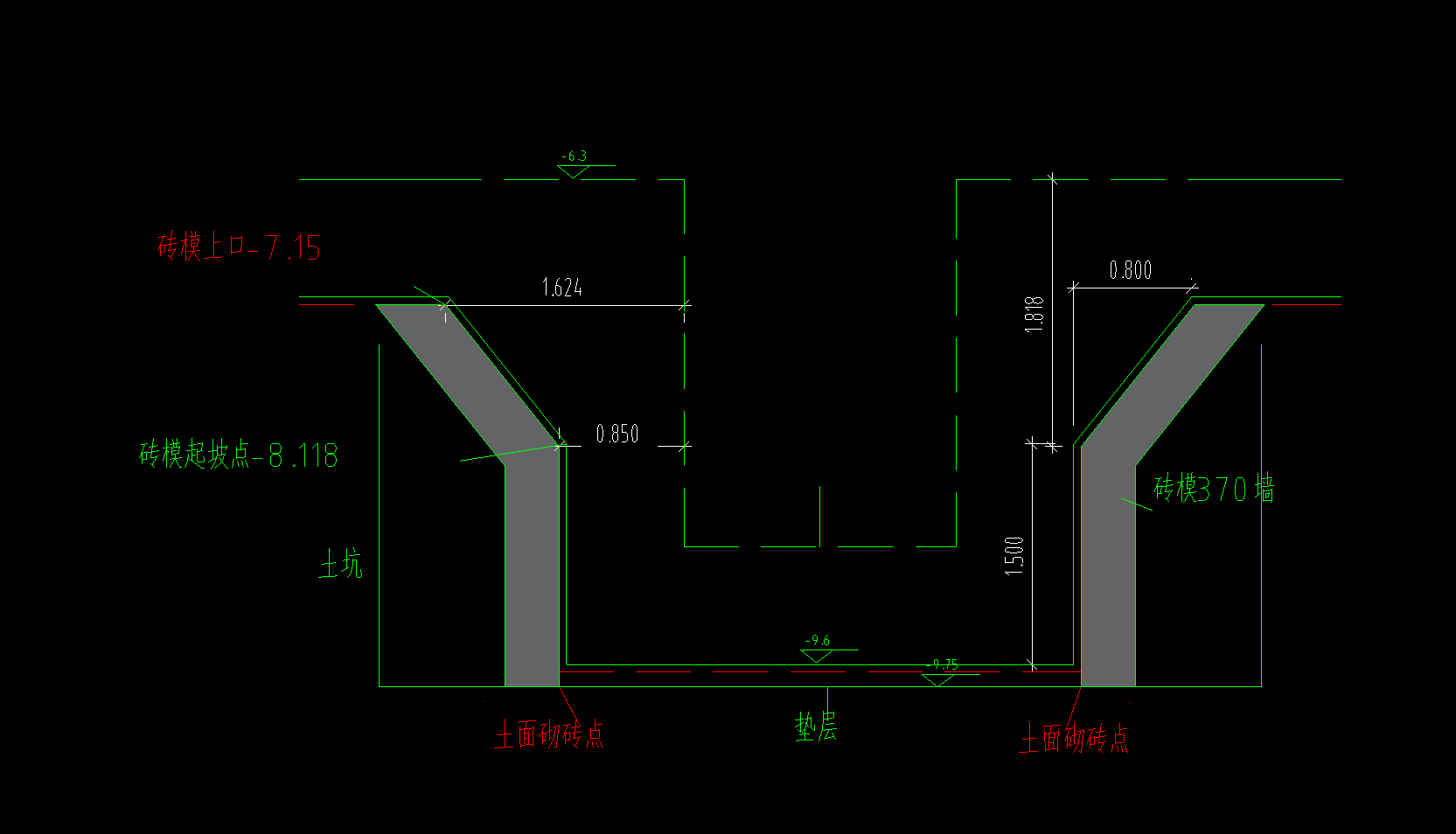 答疑：老师们，像这种集水坑斜坡带折角的集水坑如何绘制？
