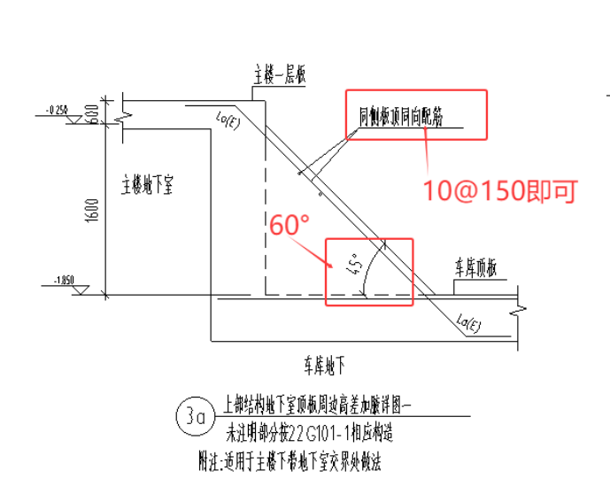 答疑：各位老师，想问下主楼地库交接位置加腋如何绘制，谢谢大家