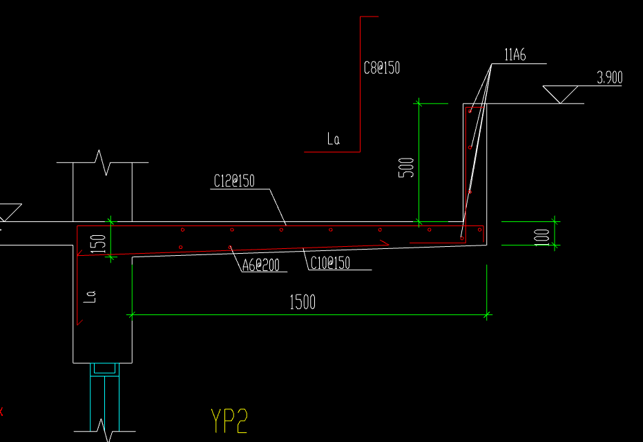 答疑：这个YP用什么构件画，钢筋怎么画