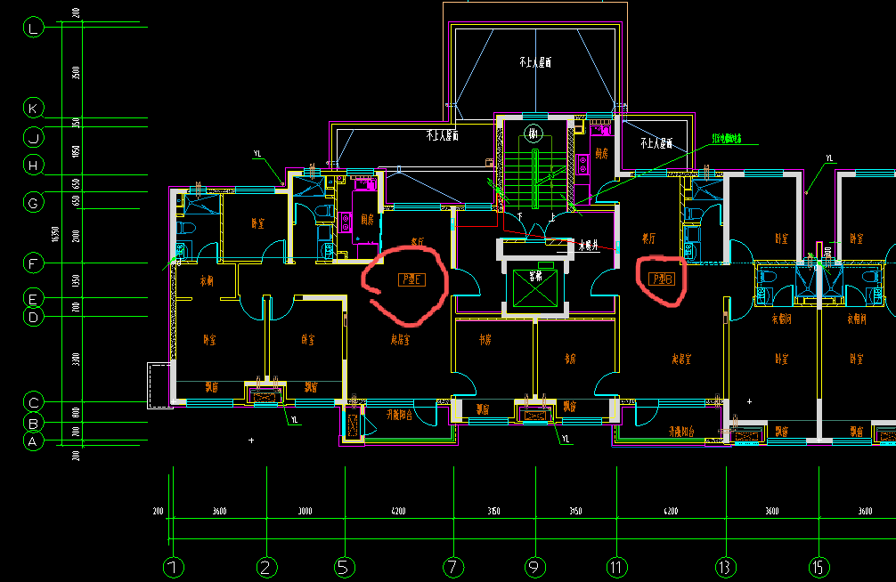 答疑：GQI2026一层有多个单独户型放大图，户型放大图怎么定位到整体平面图中