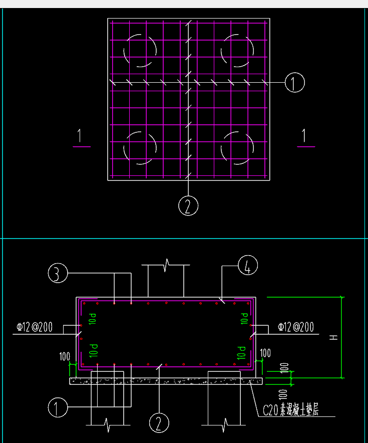 答疑：请问他这种是什么承台配筋？