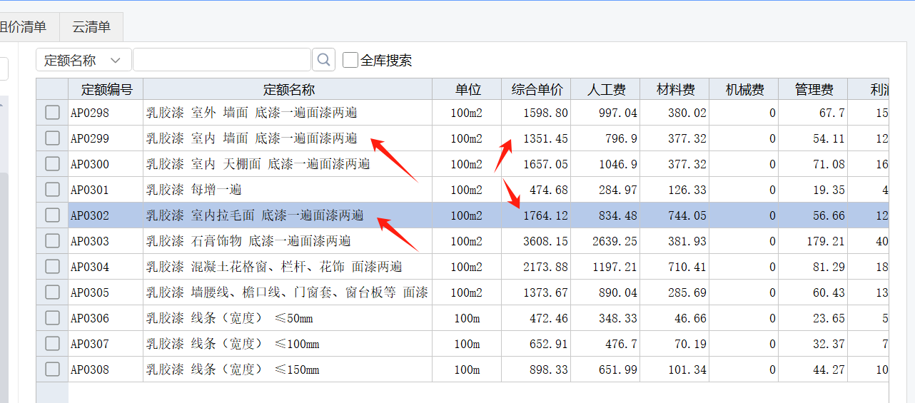 答疑：怎么确定用哪个定额？毛面的单价贵这么多