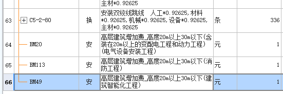 答疑：在定额计价中，怎么把高层建筑增加费记取到每一个定额下面而不是整个分部的下面？