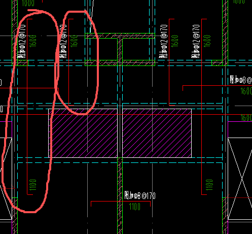 答疑：请问这两个的布筋范围