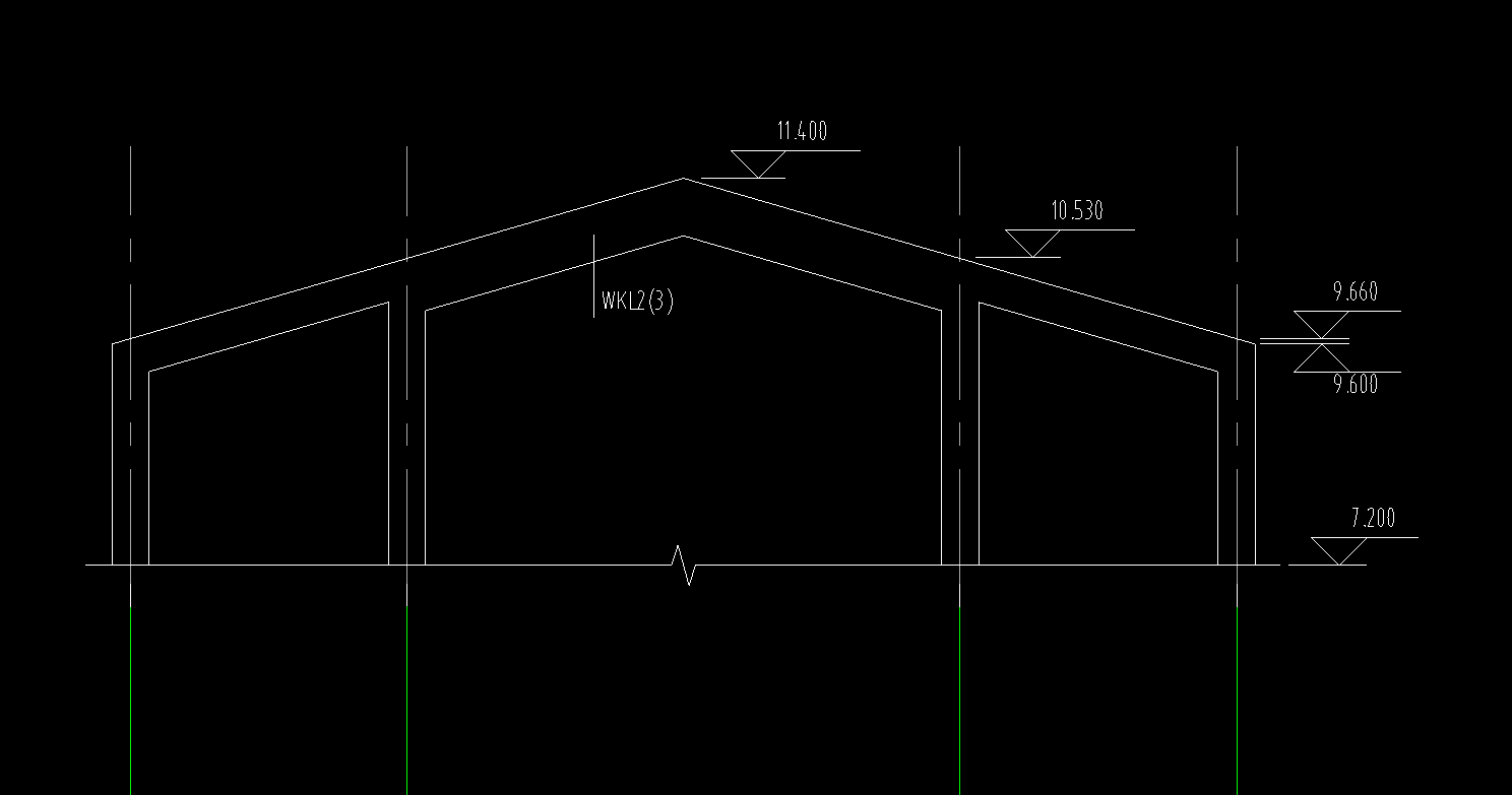 答疑：柱的顶标高是10.53。为什么这个梁画到柱上，柱会突出了一块。就是图中红框的部分