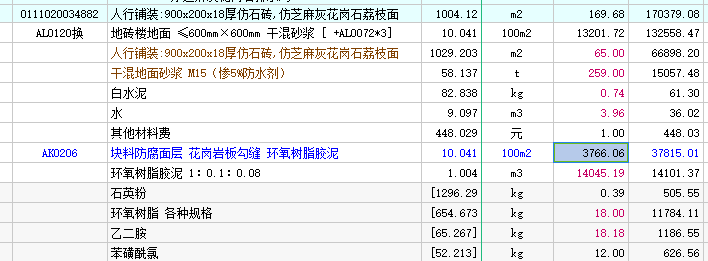 答疑：屋面铺装中块料墙地面勾缝胶勾缝定额及单价这样套对吗，四川定额