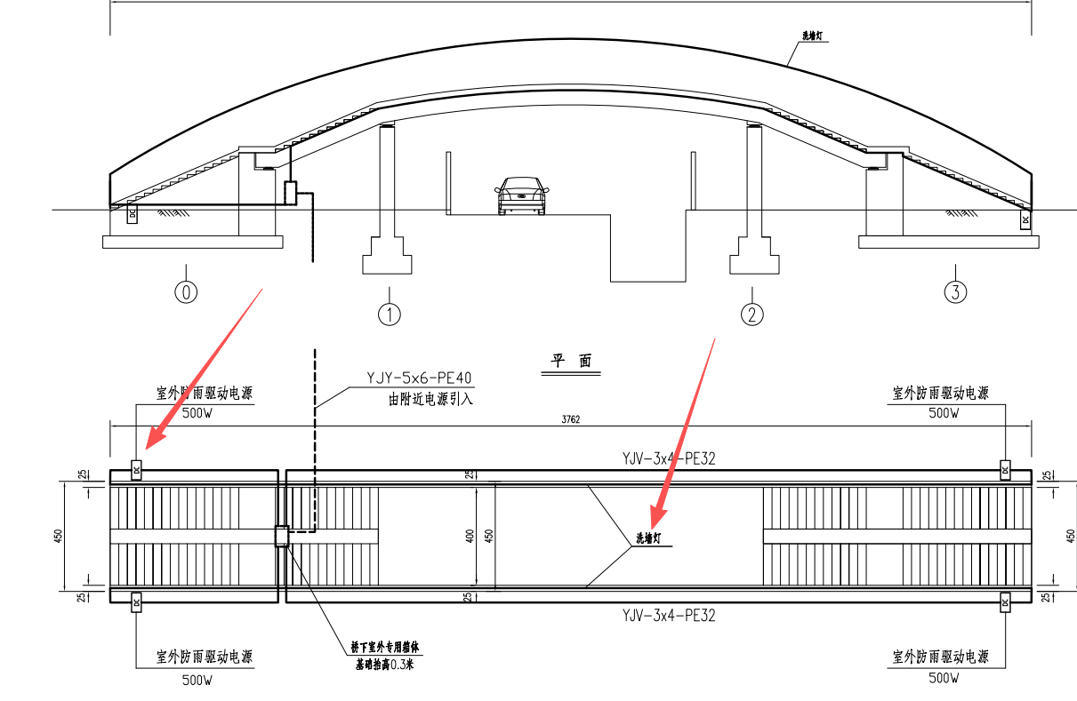 答疑：请问这个洗墙灯和室外防雨驱动电源套什么定额啊