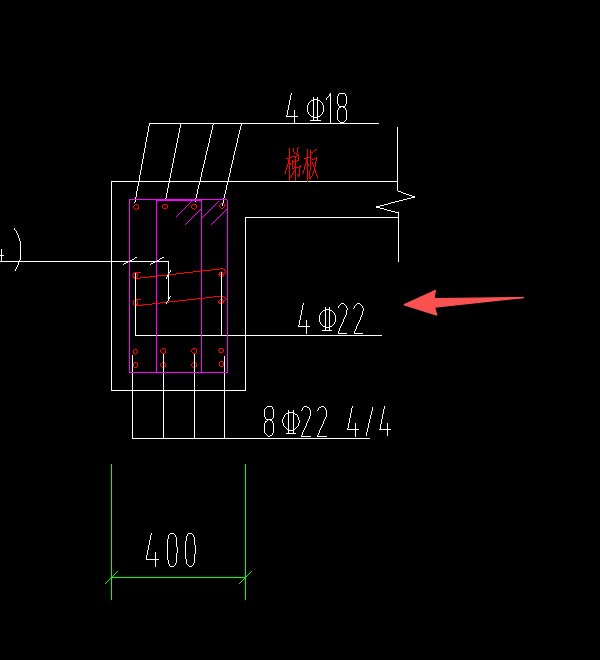 答疑：这个按侧面筋设置是一边各2c22还是只用设置4c22