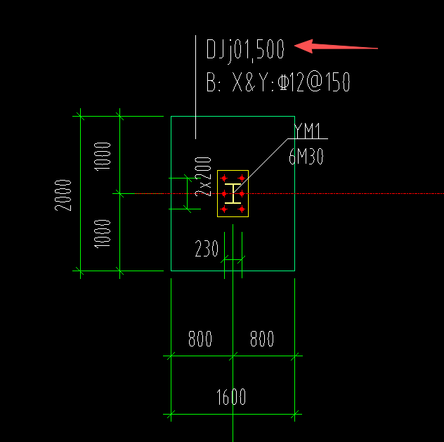 答疑：请问，图中DJj01,500是什么意思呢，500高度吗
