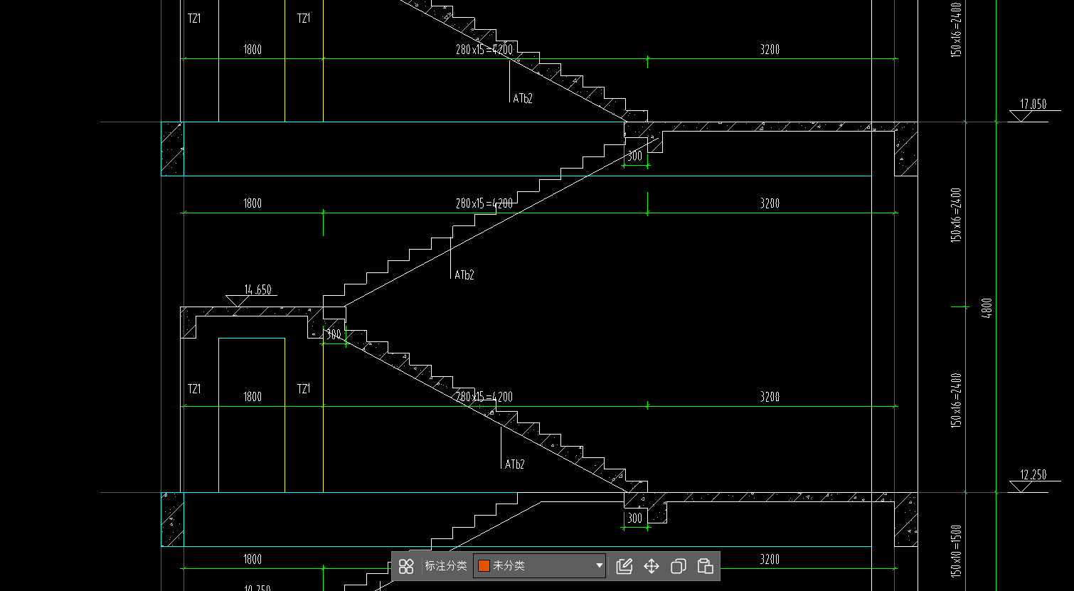 答疑：请问大神们这个楼梯的顶标高和底标高需要减板厚吗