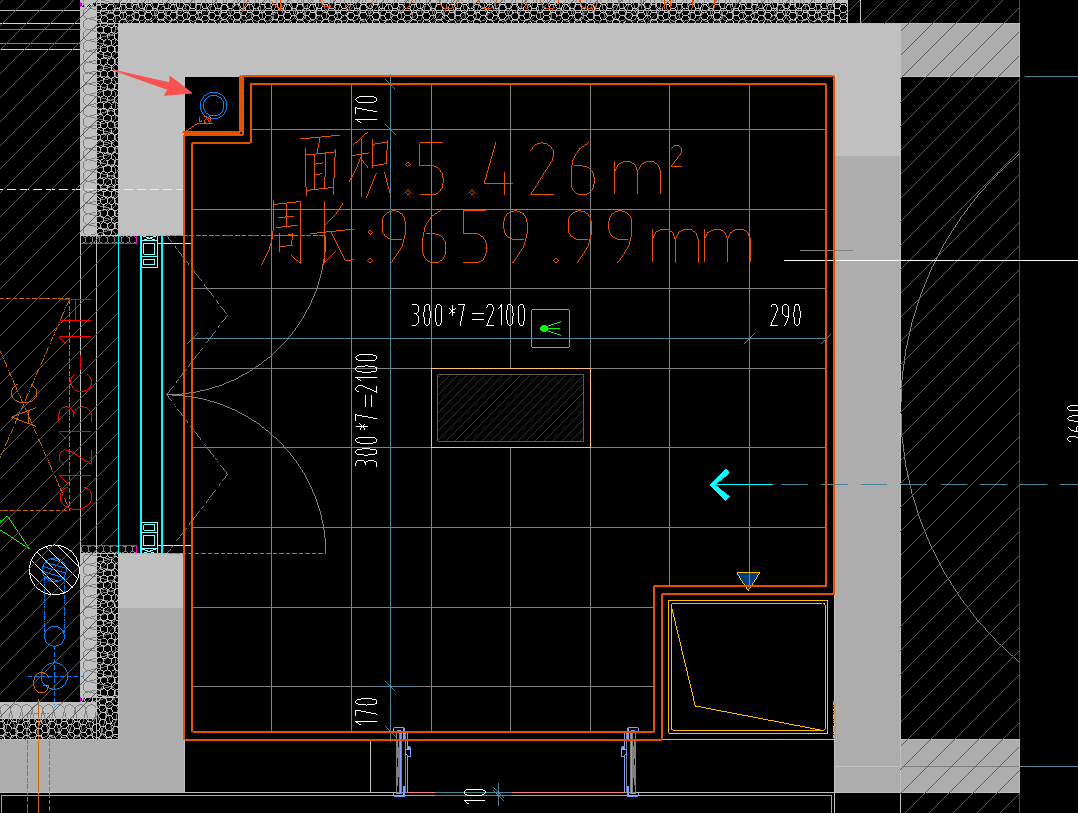 答疑：请问算天棚的时候，这个排水管道井加上吗